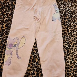 Disney Pink Stitch Fleece Joggers